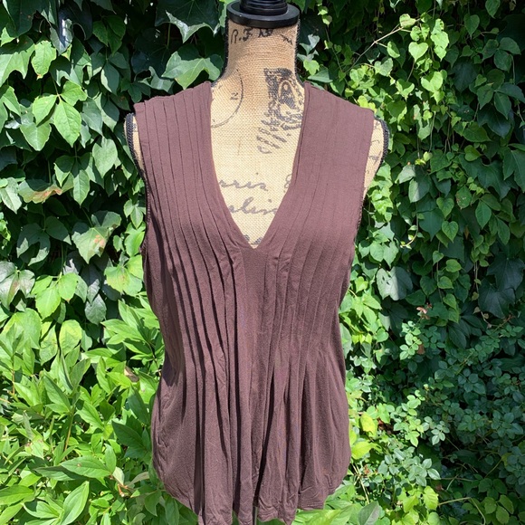 MICHAEL Michael Kors Tops - MICHAEL KORS Pintuck Pleat Tank, XL